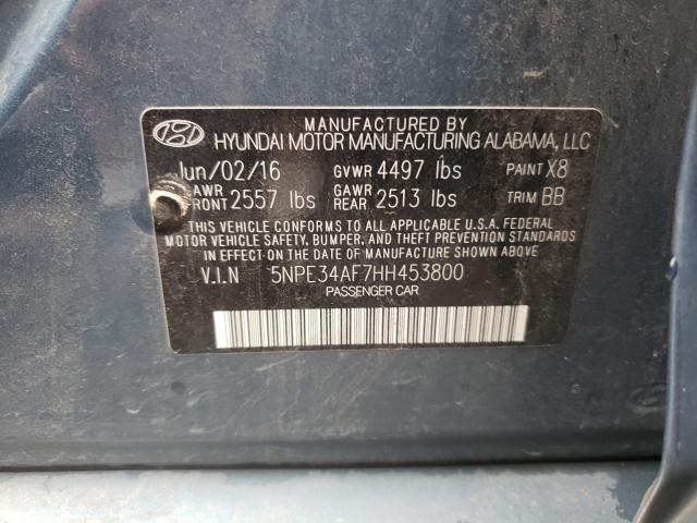 Photo 9 VIN: 5NPE34AF7HH453800 - HYUNDAI SONATA SPO 