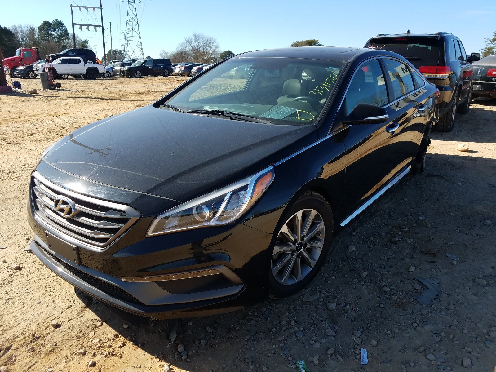 Photo 1 VIN: 5NPE34AF7HH457460 - HYUNDAI SONATA SPO 