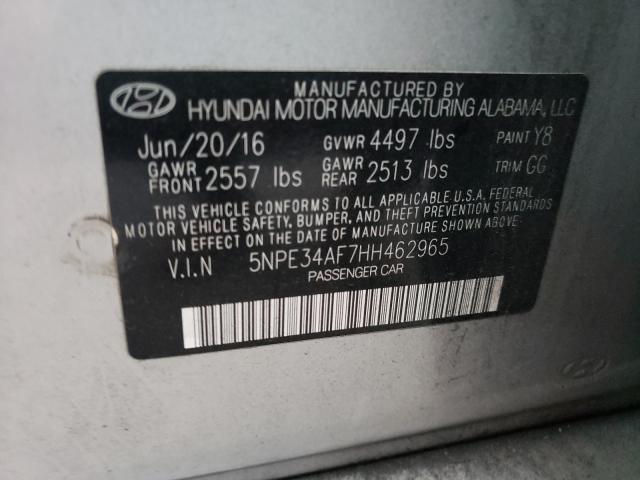 Photo 9 VIN: 5NPE34AF7HH462965 - HYUNDAI SONATA SPO 