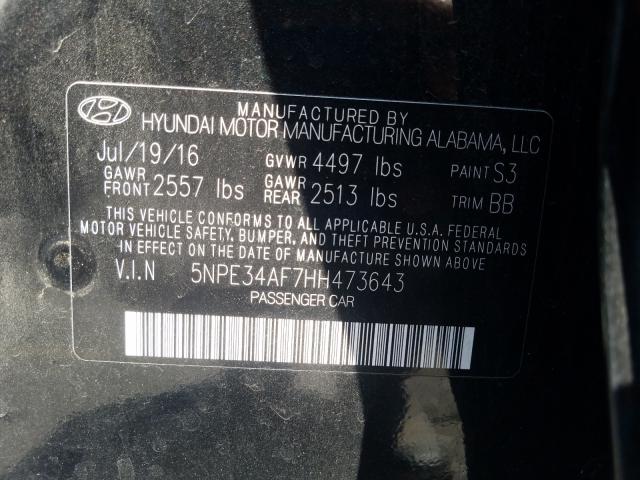 Photo 9 VIN: 5NPE34AF7HH473643 - HYUNDAI SONATA SPO 