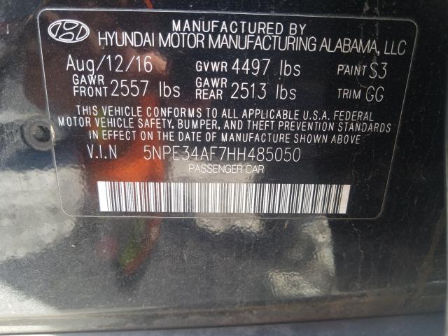 Photo 9 VIN: 5NPE34AF7HH485050 - HYUNDAI SONATA 