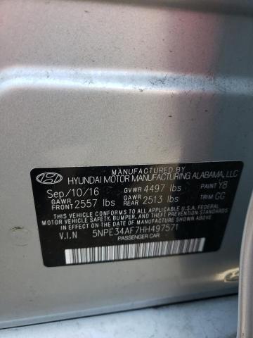 Photo 11 VIN: 5NPE34AF7HH497571 - HYUNDAI SONATA SPO 