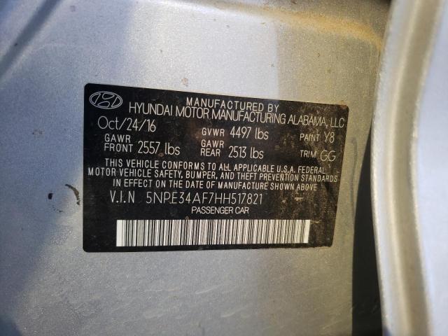 Photo 9 VIN: 5NPE34AF7HH517821 - HYUNDAI SONATA SPO 