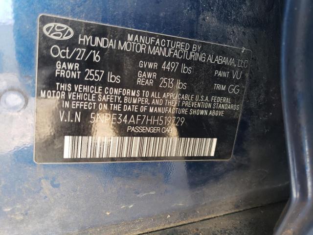 Photo 11 VIN: 5NPE34AF7HH519729 - HYUNDAI SONATA SPO 