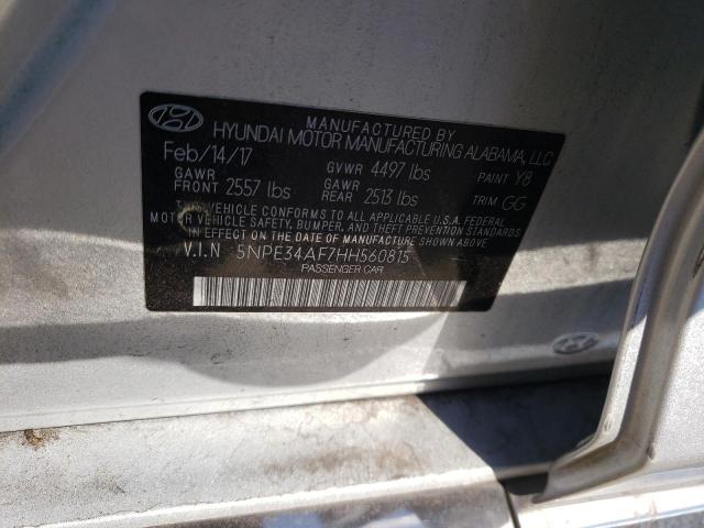 Photo 9 VIN: 5NPE34AF7HH560815 - HYUNDAI SONATA SPO 