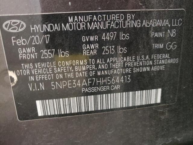 Photo 9 VIN: 5NPE34AF7HH564413 - HYUNDAI SONATA SPO 