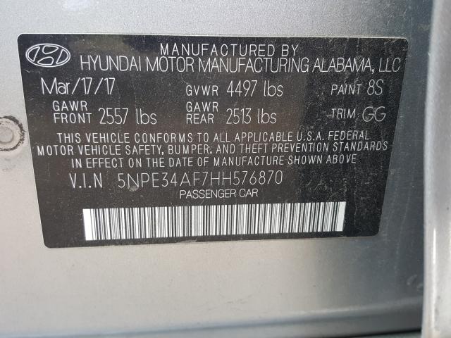 Photo 9 VIN: 5NPE34AF7HH576870 - HYUNDAI SONATA SPO 