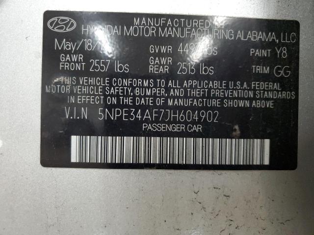 Photo 11 VIN: 5NPE34AF7JH604902 - HYUNDAI SONATA SPO 