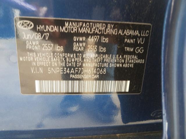 Photo 9 VIN: 5NPE34AF7JH614068 - HYUNDAI SONATA SPO 