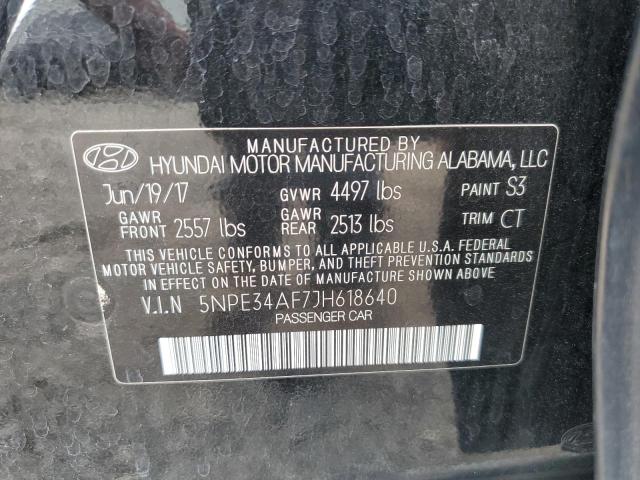 Photo 12 VIN: 5NPE34AF7JH618640 - HYUNDAI SONATA SPO 