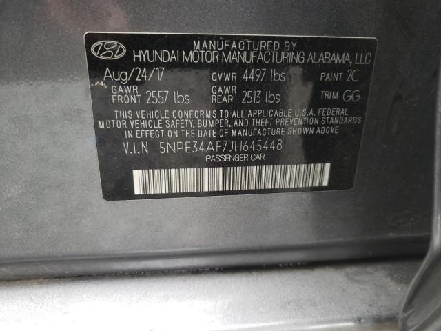 Photo 11 VIN: 5NPE34AF7JH645448 - HYUNDAI SONATA SPO 