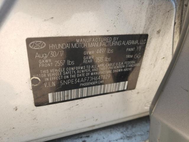 Photo 11 VIN: 5NPE34AF7JH647829 - HYUNDAI SONATA SPO 