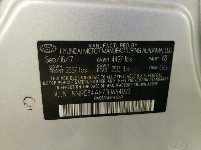 Photo 11 VIN: 5NPE34AF7JH654022 - HYUNDAI SONATA 