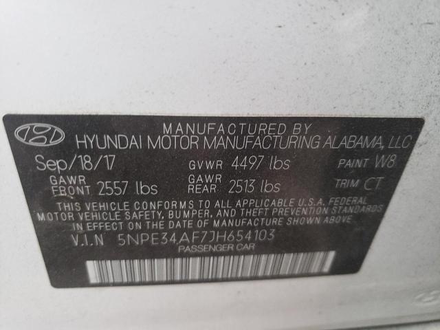 Photo 9 VIN: 5NPE34AF7JH654103 - HYUNDAI SONATA SPO 