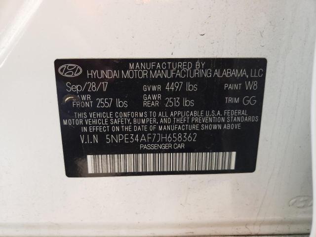 Photo 11 VIN: 5NPE34AF7JH658362 - HYUNDAI SONATA 