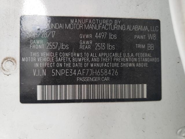 Photo 9 VIN: 5NPE34AF7JH658426 - HYUNDAI SONATA SPO 