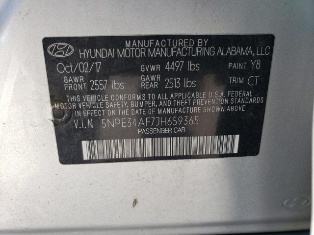 Photo 12 VIN: 5NPE34AF7JH659365 - HYUNDAI SONATA 