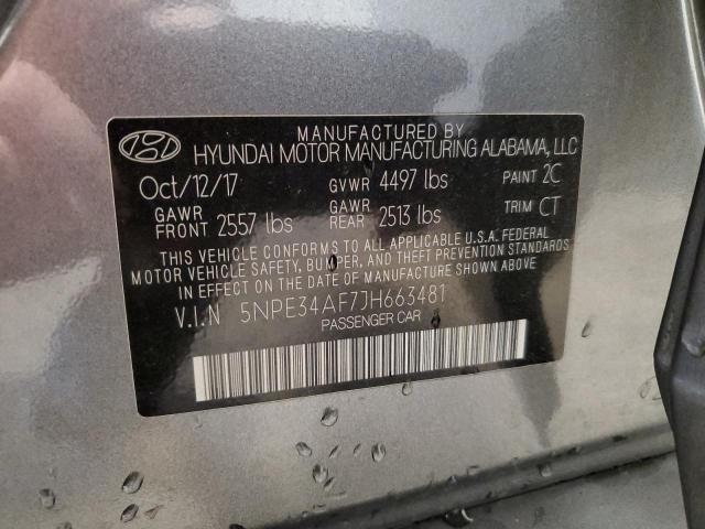 Photo 11 VIN: 5NPE34AF7JH663481 - HYUNDAI SONATA 