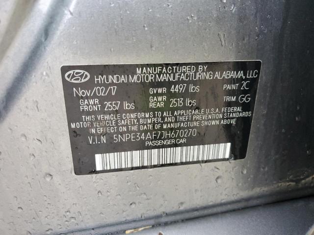 Photo 12 VIN: 5NPE34AF7JH670270 - HYUNDAI SONATA SPO 