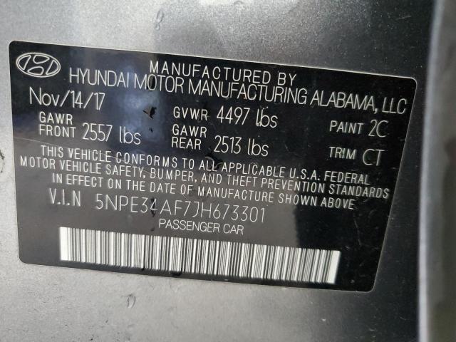 Photo 12 VIN: 5NPE34AF7JH673301 - HYUNDAI SONATA SPO 