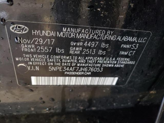 Photo 11 VIN: 5NPE34AF7JH676053 - HYUNDAI SONATA 