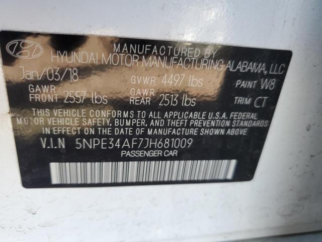 Photo 11 VIN: 5NPE34AF7JH681009 - HYUNDAI SONATA 