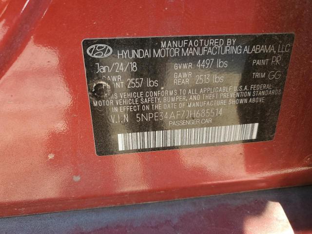 Photo 12 VIN: 5NPE34AF7JH685514 - HYUNDAI SONATA SPO 