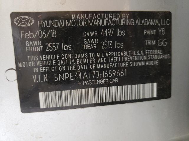 Photo 11 VIN: 5NPE34AF7JH689661 - HYUNDAI SONATA SPO 