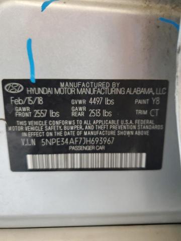 Photo 11 VIN: 5NPE34AF7JH693967 - HYUNDAI SONATA 