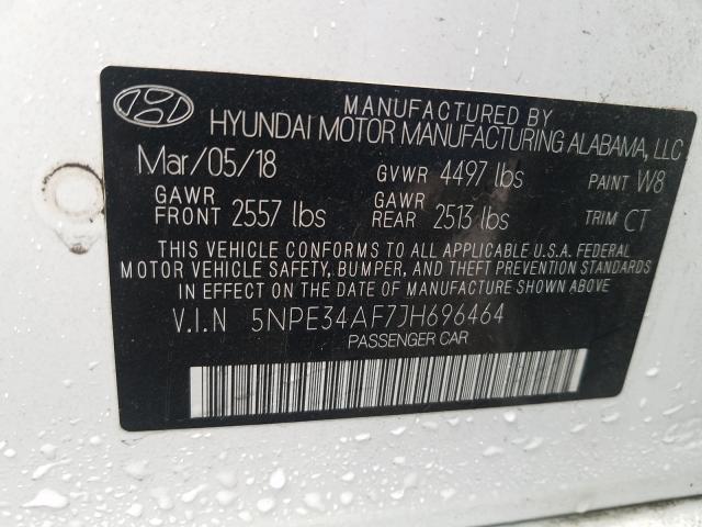 Photo 9 VIN: 5NPE34AF7JH696464 - HYUNDAI SONATA SPO 