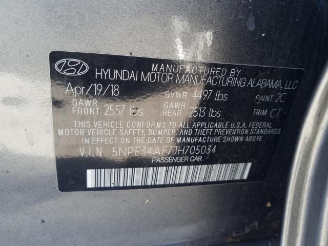 Photo 9 VIN: 5NPE34AF7JH705034 - HYUNDAI SONATA SPO 