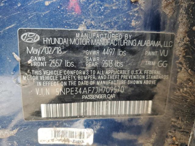 Photo 11 VIN: 5NPE34AF7JH709570 - HYUNDAI SONATA SPO 