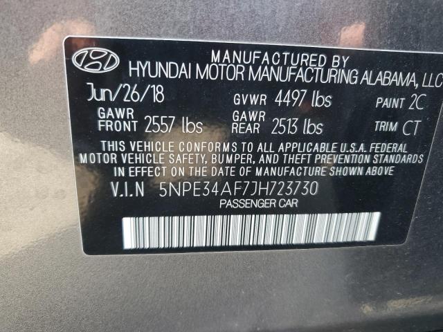 Photo 11 VIN: 5NPE34AF7JH723730 - HYUNDAI SONATA 