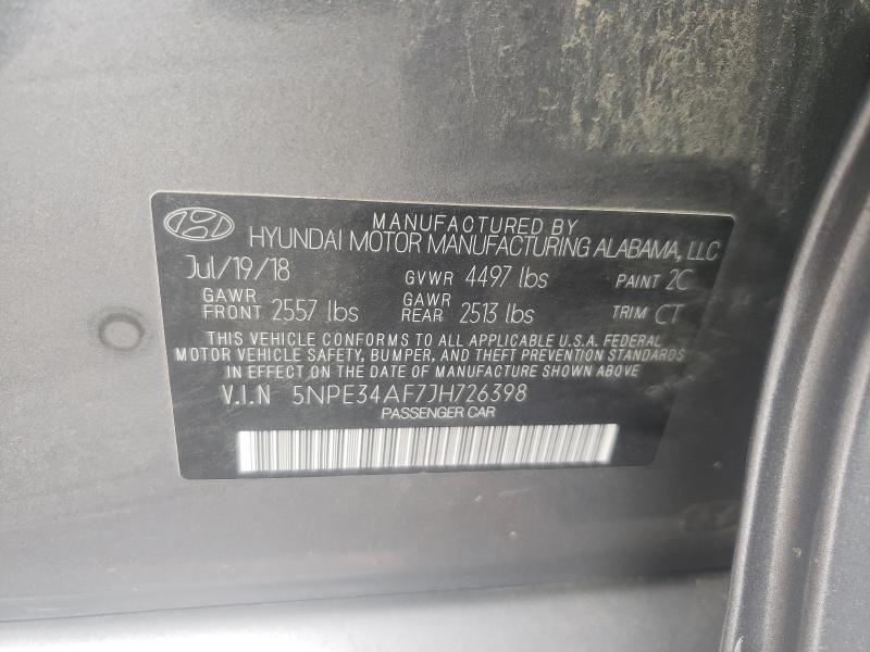 Photo 9 VIN: 5NPE34AF7JH726398 - HYUNDAI SONATA 