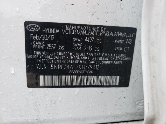 Photo 11 VIN: 5NPE34AF7KH779412 - HYUNDAI SONATA LIM 