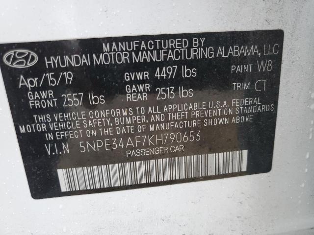 Photo 11 VIN: 5NPE34AF7KH790653 - HYUNDAI SONATA LIM 