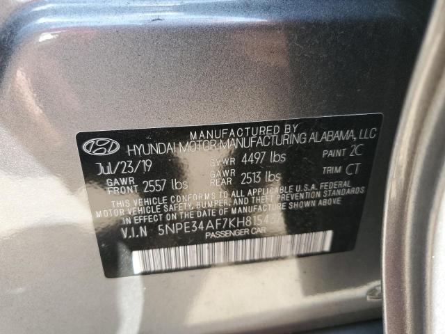 Photo 11 VIN: 5NPE34AF7KH815437 - HYUNDAI SONATA LIM 