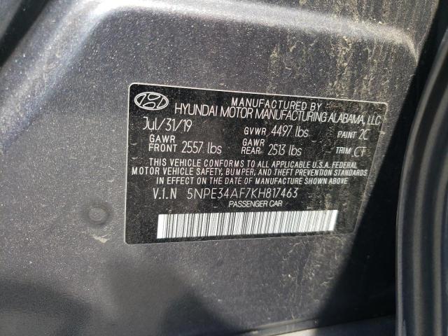 Photo 11 VIN: 5NPE34AF7KH817463 - HYUNDAI SONATA 