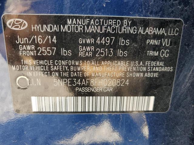 Photo 11 VIN: 5NPE34AF8FH020824 - HYUNDAI SONATA 