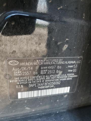 Photo 11 VIN: 5NPE34AF8FH056092 - HYUNDAI SONATA SPO 