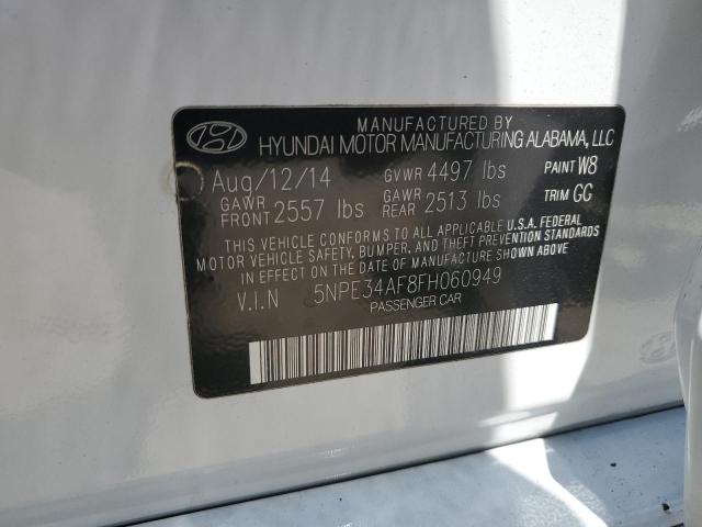 Photo 12 VIN: 5NPE34AF8FH060949 - HYUNDAI SONATA 