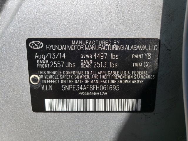 Photo 9 VIN: 5NPE34AF8FH061695 - HYUNDAI SONATA SPO 