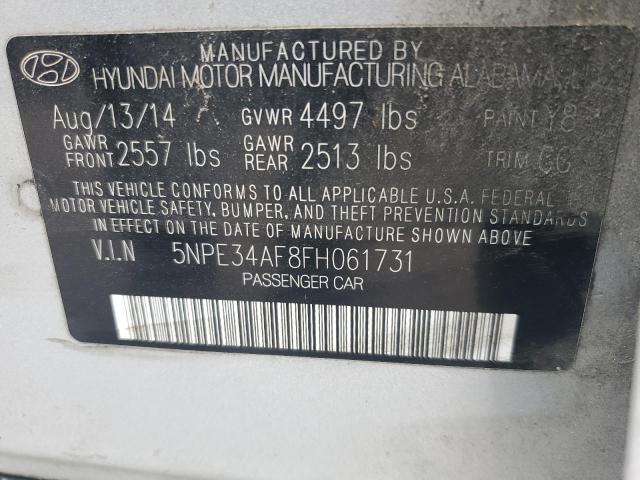 Photo 11 VIN: 5NPE34AF8FH061731 - HYUNDAI SONATA SPO 