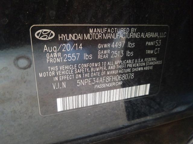 Photo 9 VIN: 5NPE34AF8FH068078 - HYUNDAI SONATA SPO 