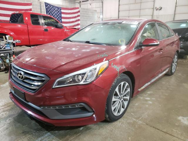 Photo 1 VIN: 5NPE34AF8FH097175 - HYUNDAI SONATA SPO 