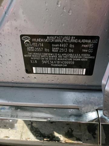 Photo 11 VIN: 5NPE34AF8FH099959 - HYUNDAI SONATA SPO 