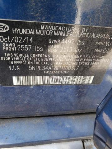 Photo 11 VIN: 5NPE34AF8FH100317 - HYUNDAI SONATA SPO 