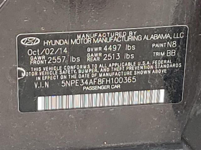 Photo 11 VIN: 5NPE34AF8FH100365 - HYUNDAI SONATA 