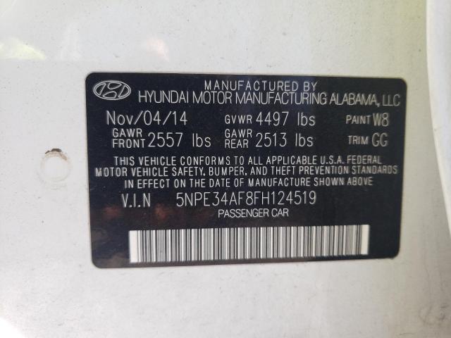 Photo 11 VIN: 5NPE34AF8FH124519 - HYUNDAI SONATA 