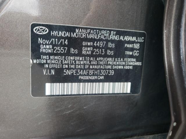 Photo 9 VIN: 5NPE34AF8FH130739 - HYUNDAI SONATA SPO 